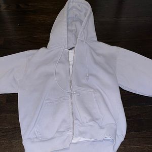 Brandy Melville light blue/purple zip up